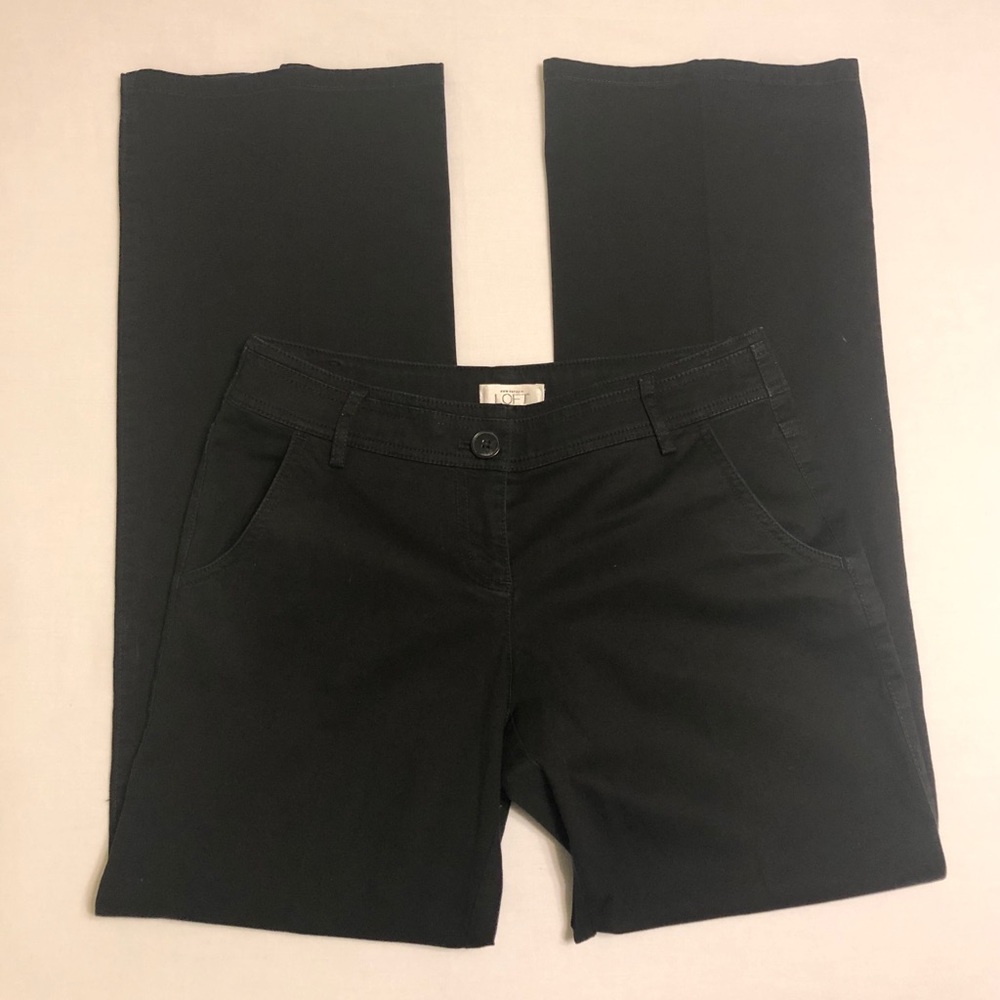 Ann Taylor LOFT Black Marisa Trousers Pants - 4
